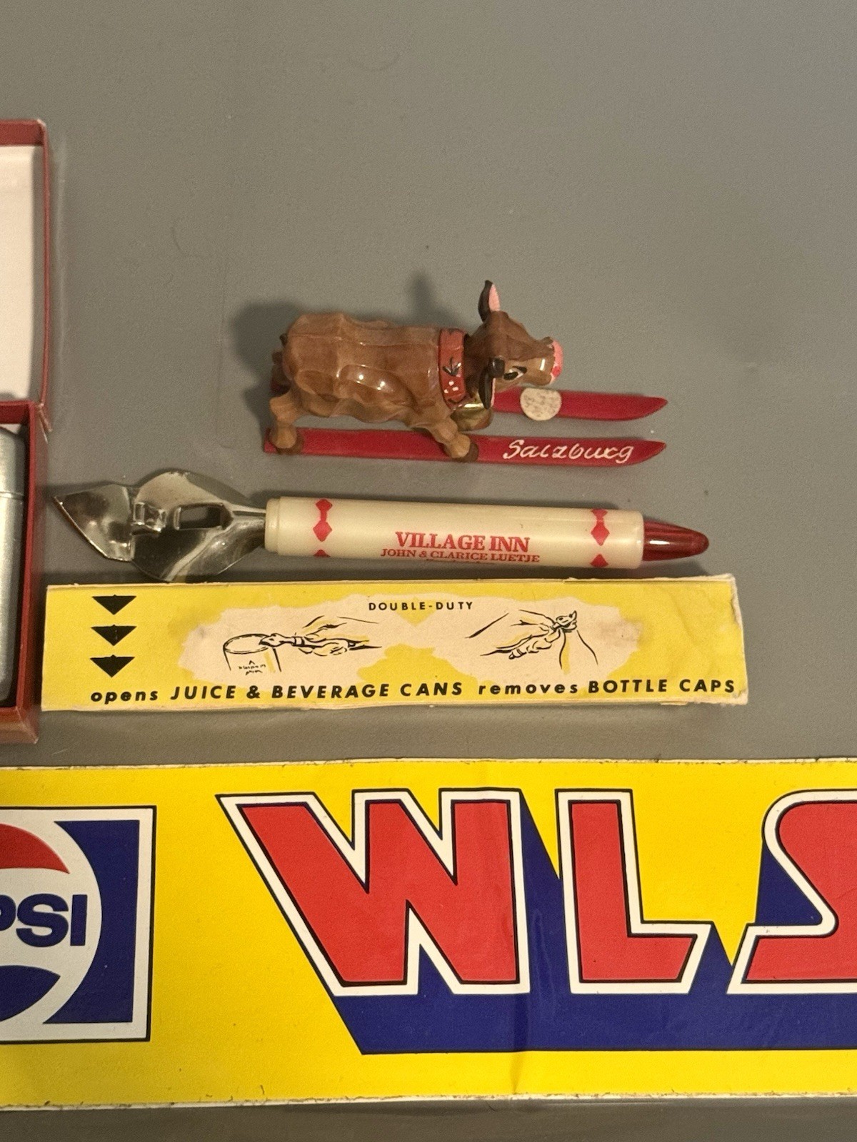 Vintage Assorted Lot Items New Never Used Include Zippo, Bumper Sticker & Opener
