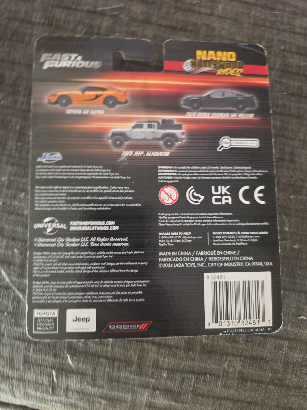 Nano Hollywood Rides Fast & Furious F9 Collector’s Series 3 Pack Jada Toys