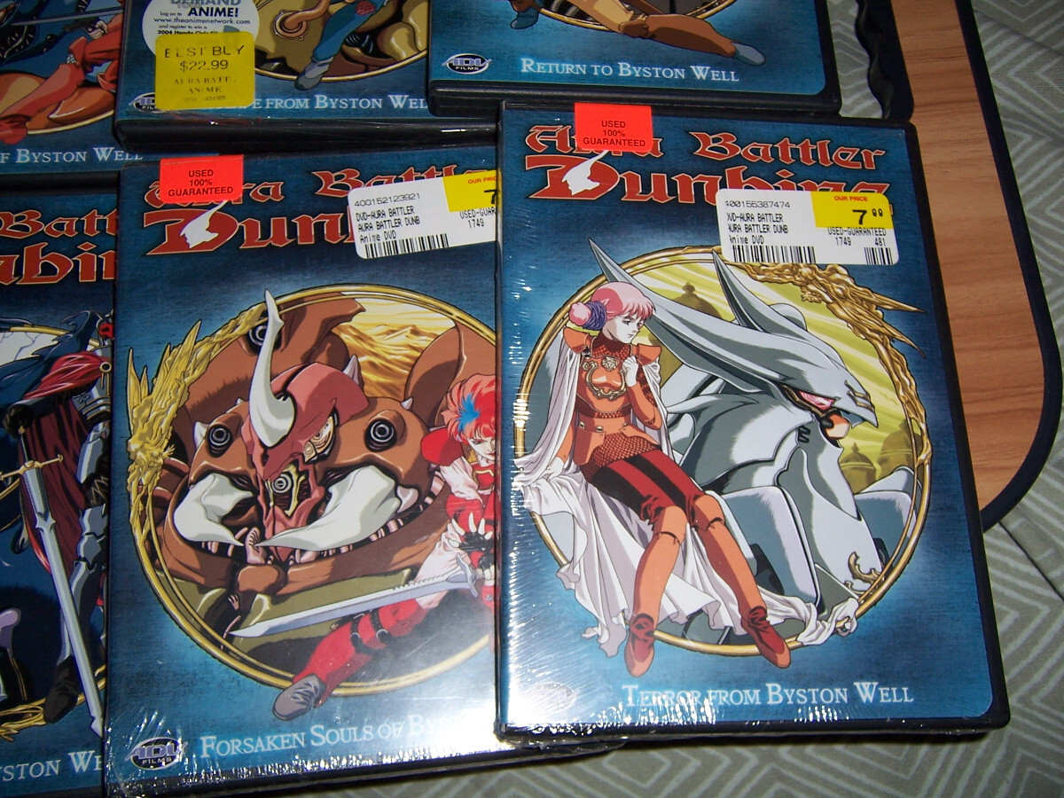 Aura Battler Dunbine DVD Lot Box Set 1 + 2 3 4 5 6 7 8 9 10