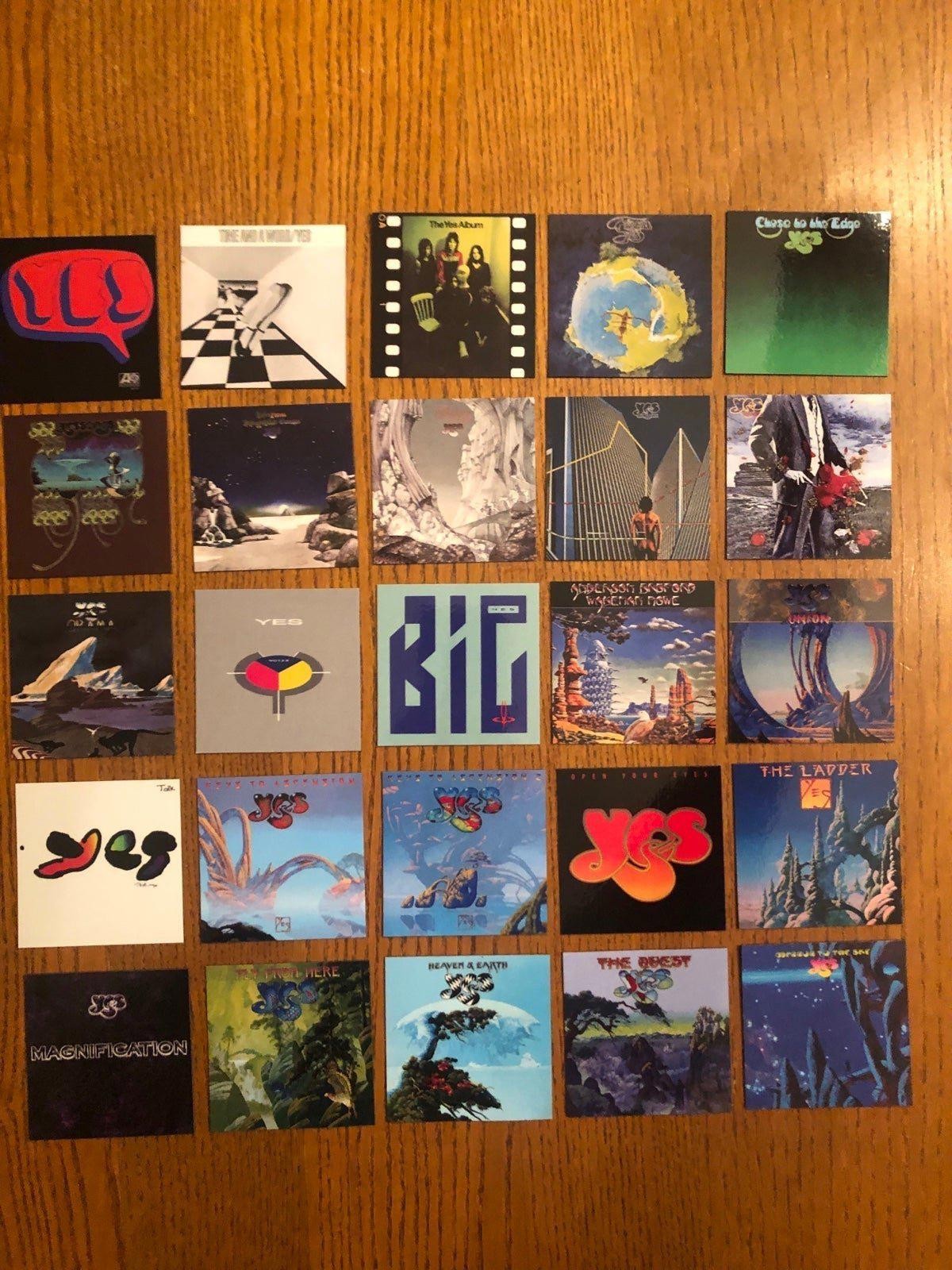Yes FRIDGE MAGNETS huge set progressive rock classic music gift idea