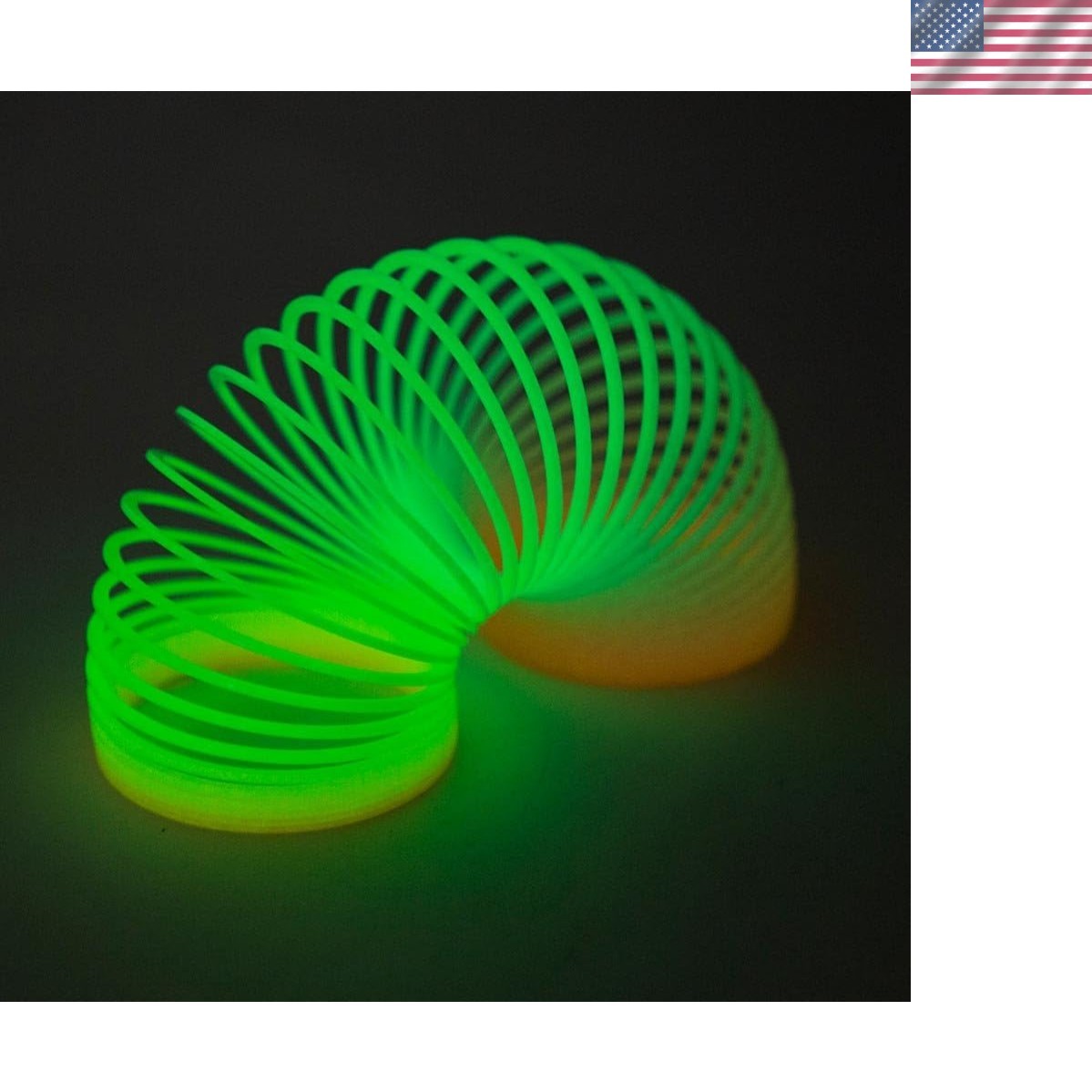 3 Inch Glow-in-The-Dark Coil Spring, One per Order