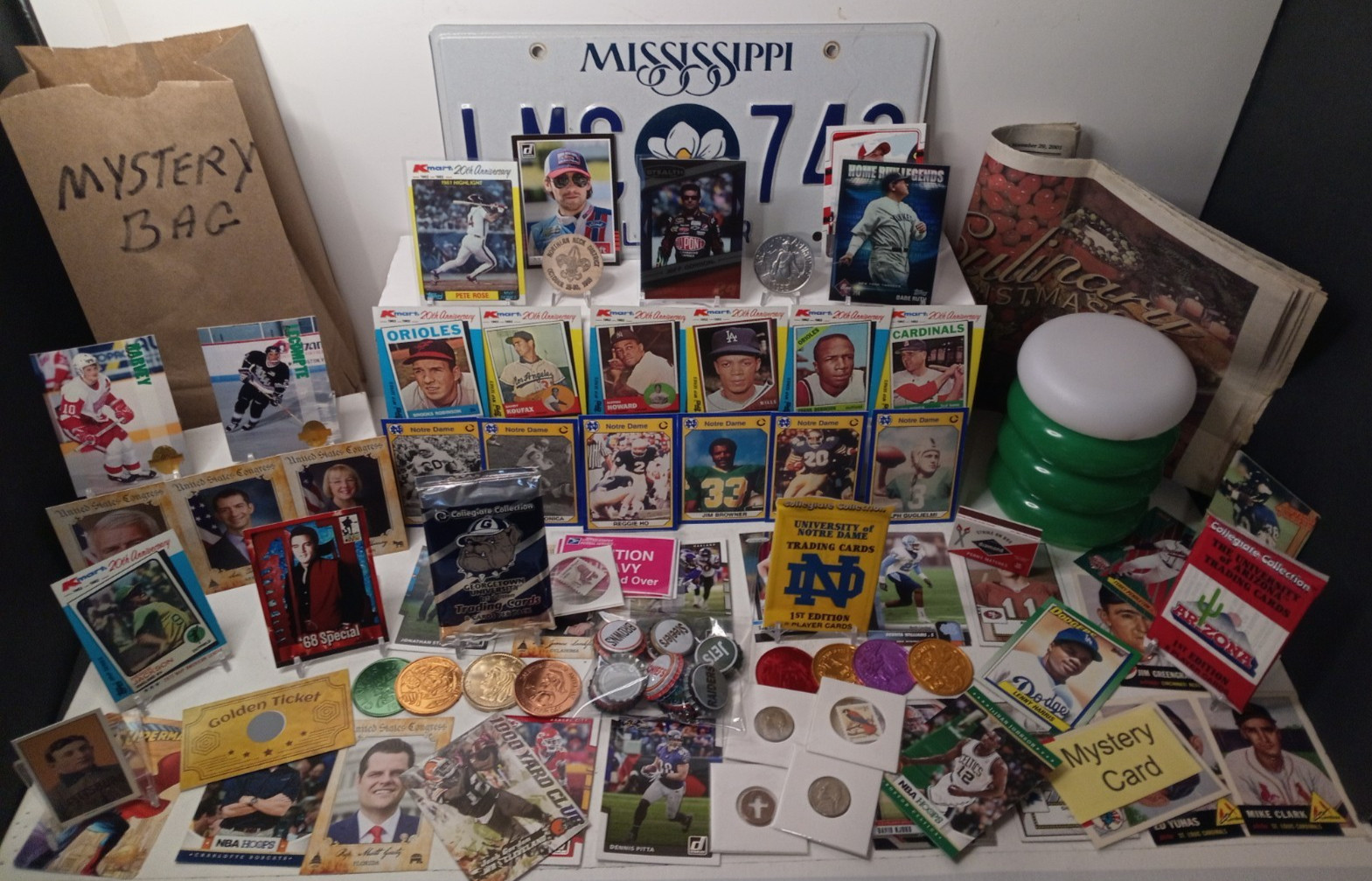 Large Junk Drawer Lot Mixed Collectibles, Coins, Cards & Misc Collectibles, #JD