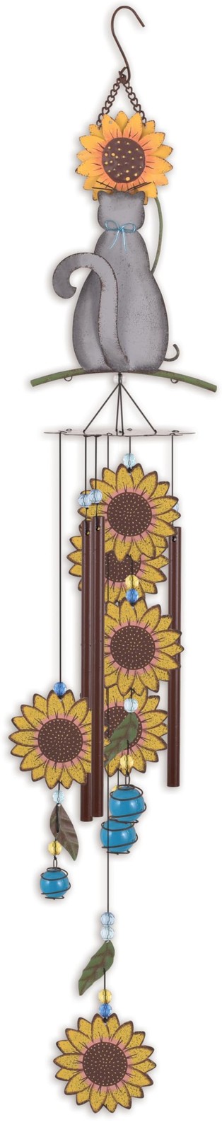 Sunset Vista Designs Chartreux and Sunflower Chime, 33.5-inch Height