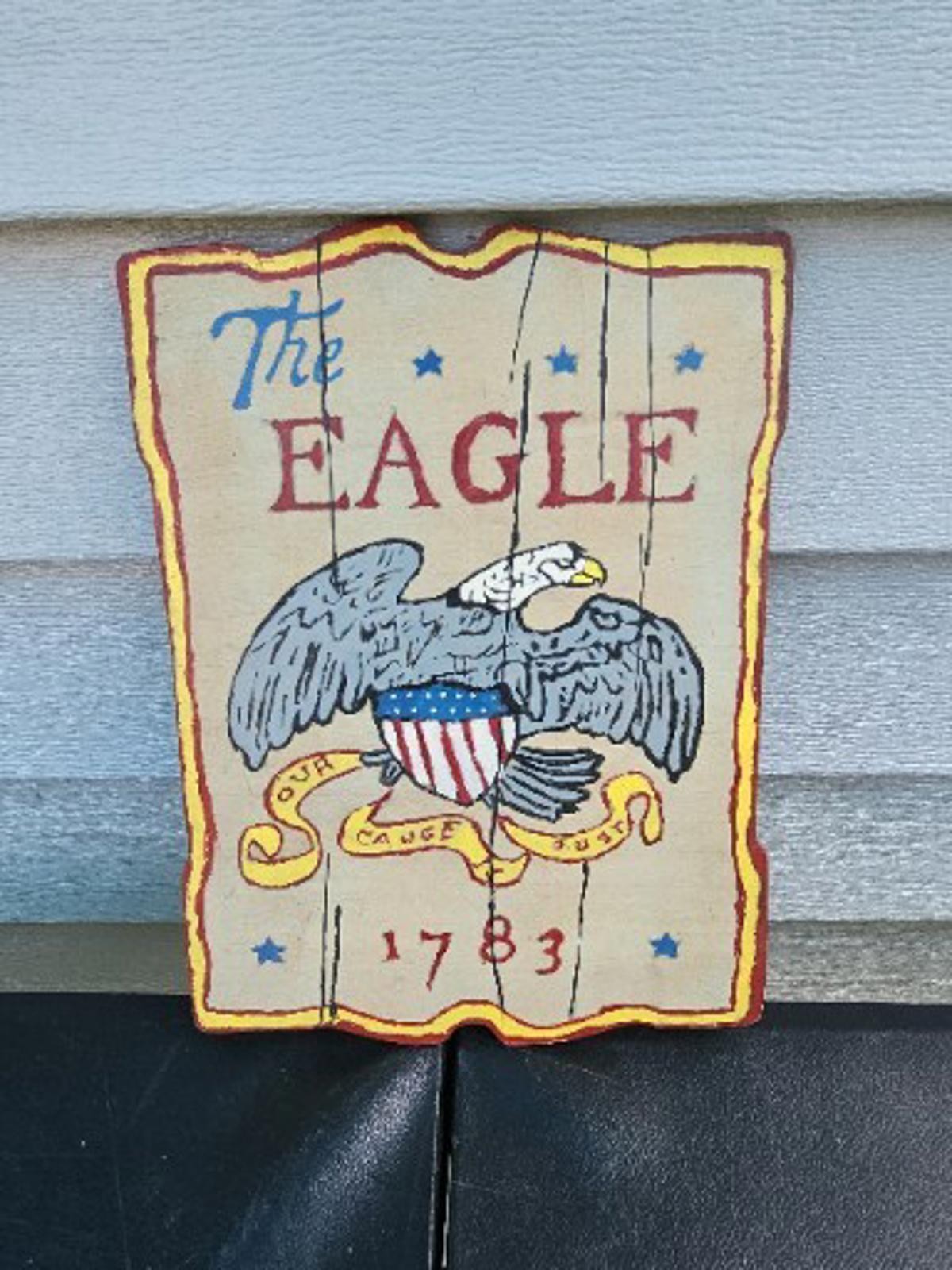 Vintage Reproduction of 1783 EAGLE 7″ X 9″ Wall Plaque Custom Trl7#38