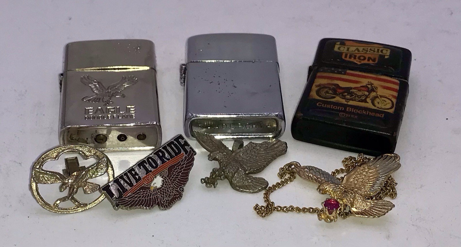 Vintage Lot Of Eagle Items
