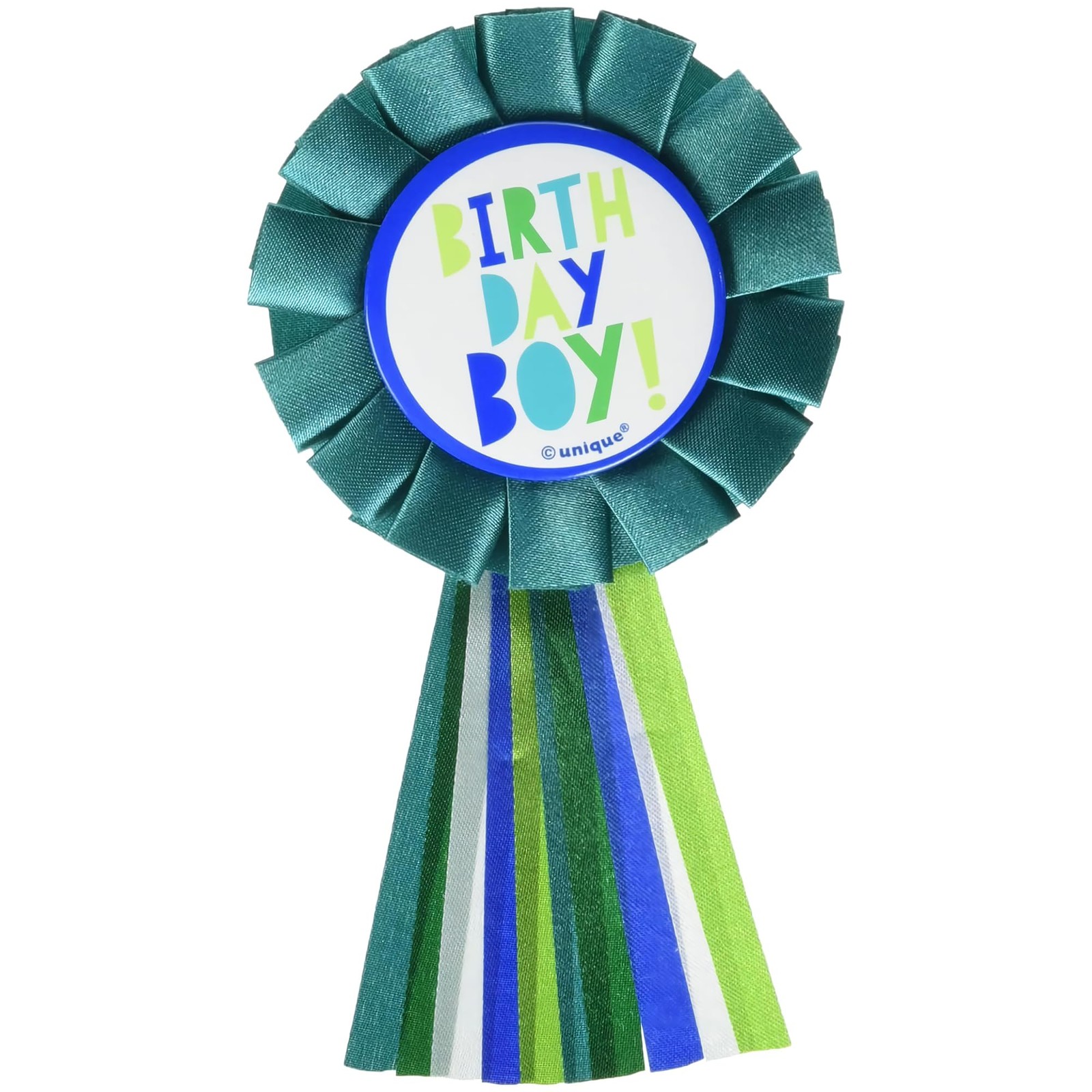 Unique Blue & Green Birthday Boy Badge 6″ – Fun Party Accessory for Kids
