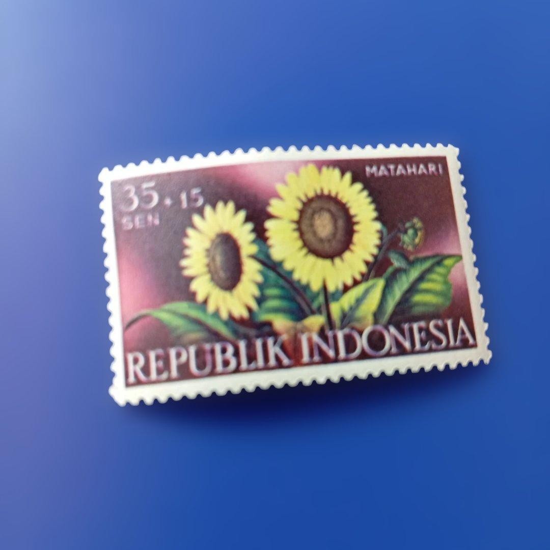 9956 Foreign Stamp Indonesia 1957 Flowers Plants 5 Types