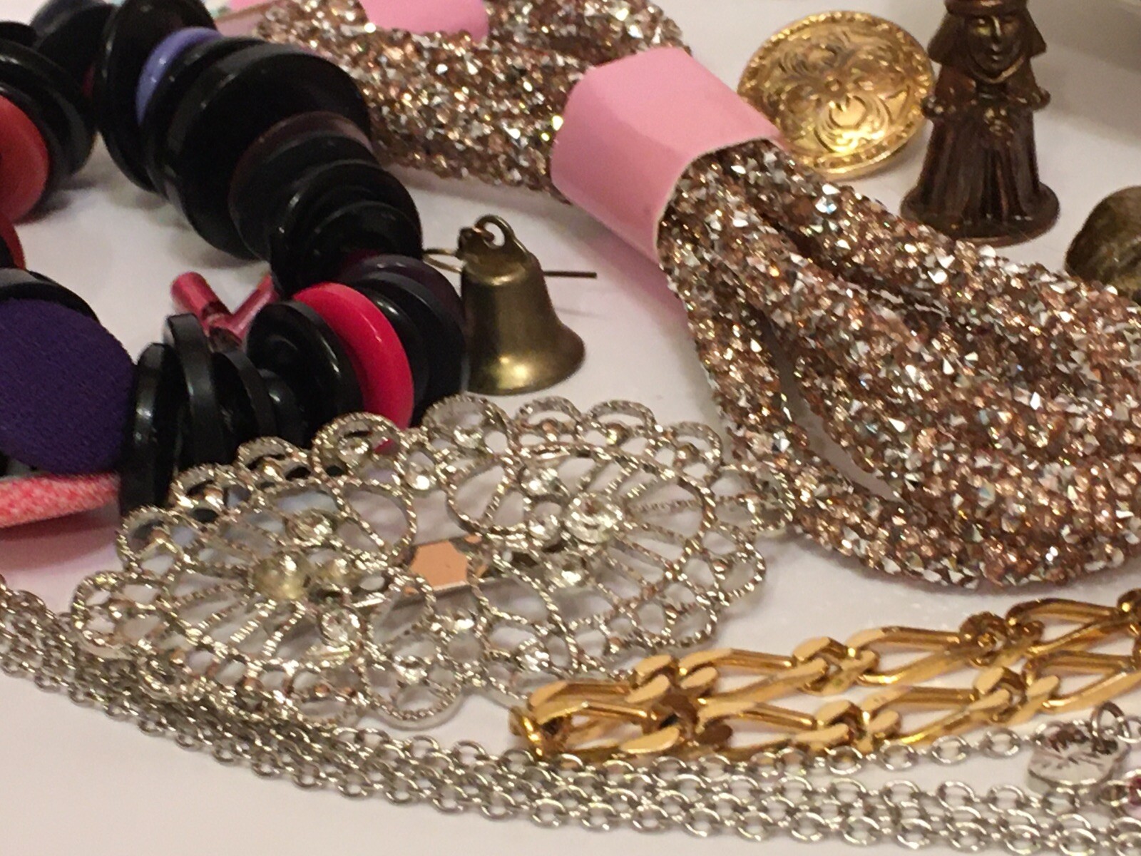 Vintage To Now Junk Drawer Lot Jewelry Porcelain China Pins Single Earrings More