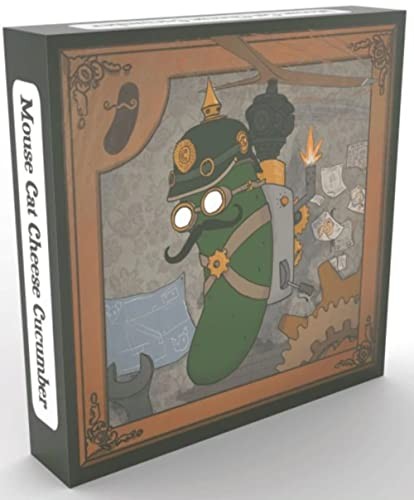 Mouse Cheese Cat Cucumber Board Game, 1-4 Players, 12-20 Min, Ages 14+, English
