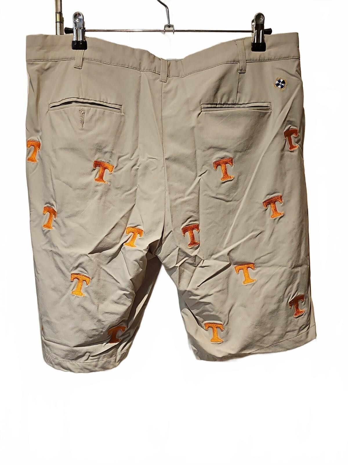 Castaway Nantucket Tennessee Vols Beige Performance Chino Shorts 34 Volunteers