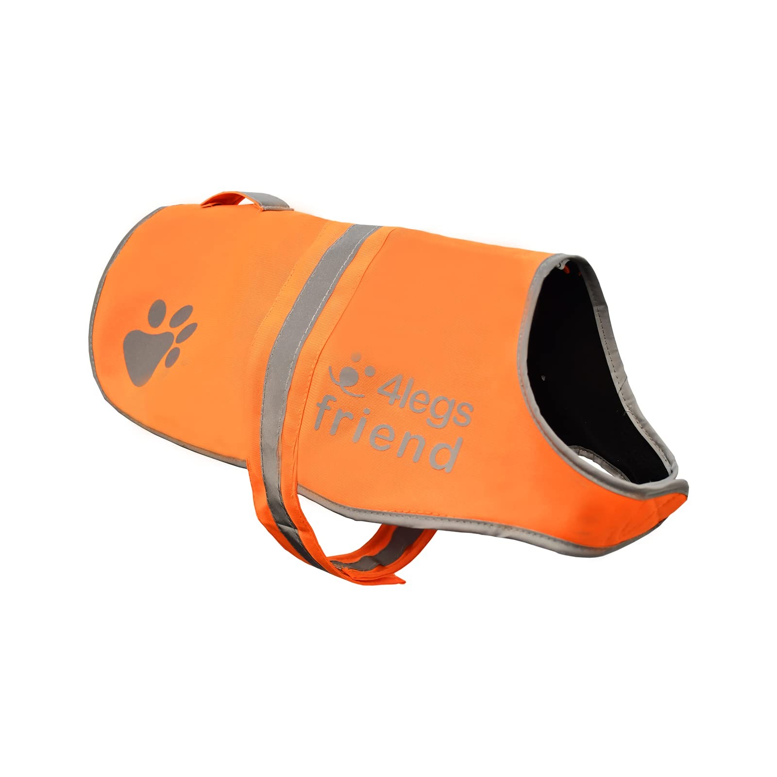 Safety Orange Reflective Dog Vest Lightweight Fleece High Visibility Coat 5 Size