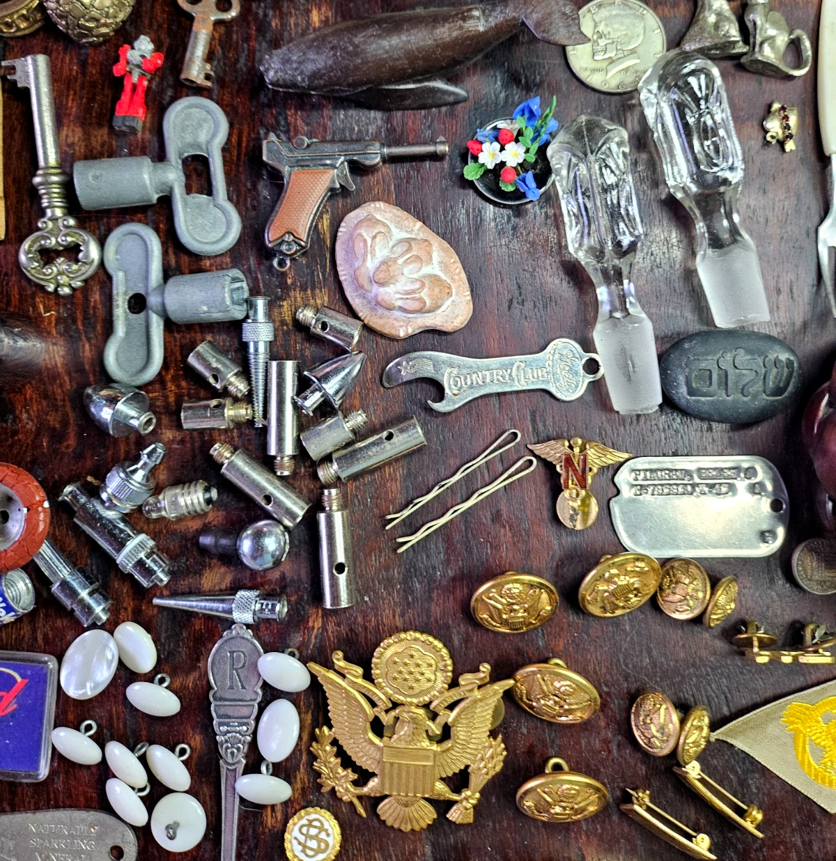 PREMIUM JUNK DRAWER Lot Trinket Smalls Vintage Knick Knacks Resale Tchotchkes