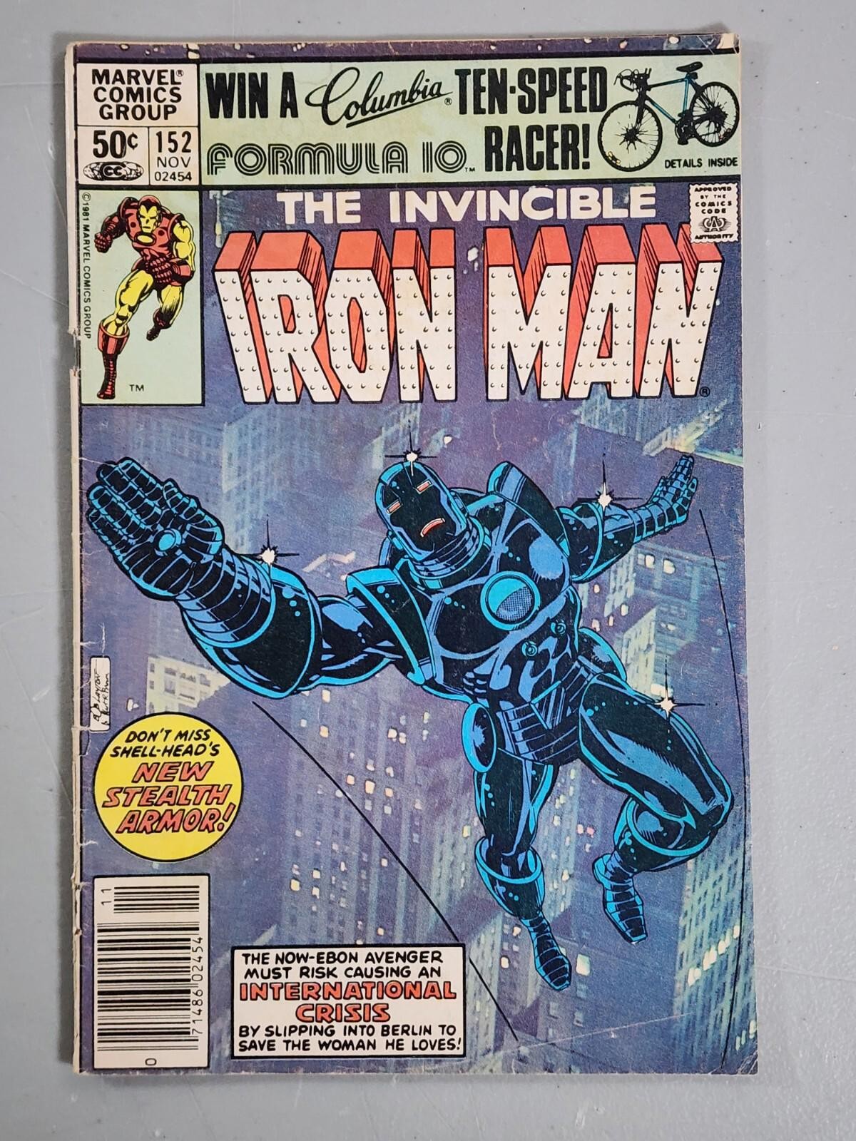 Iron Man vol 1 #124 125 136 139 152 x 2 all Newsstand Readers Marvel 1979-83