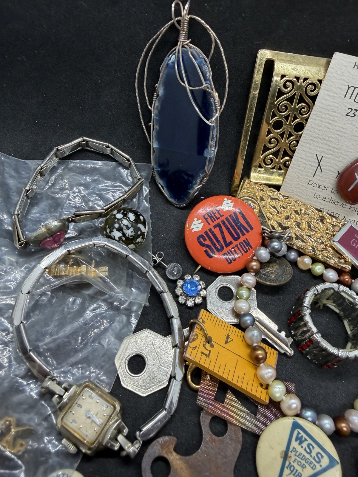 Vintage To Modern Junk Drawer Lot Keys Jewelry Watch Etc Resell Collecting Etc