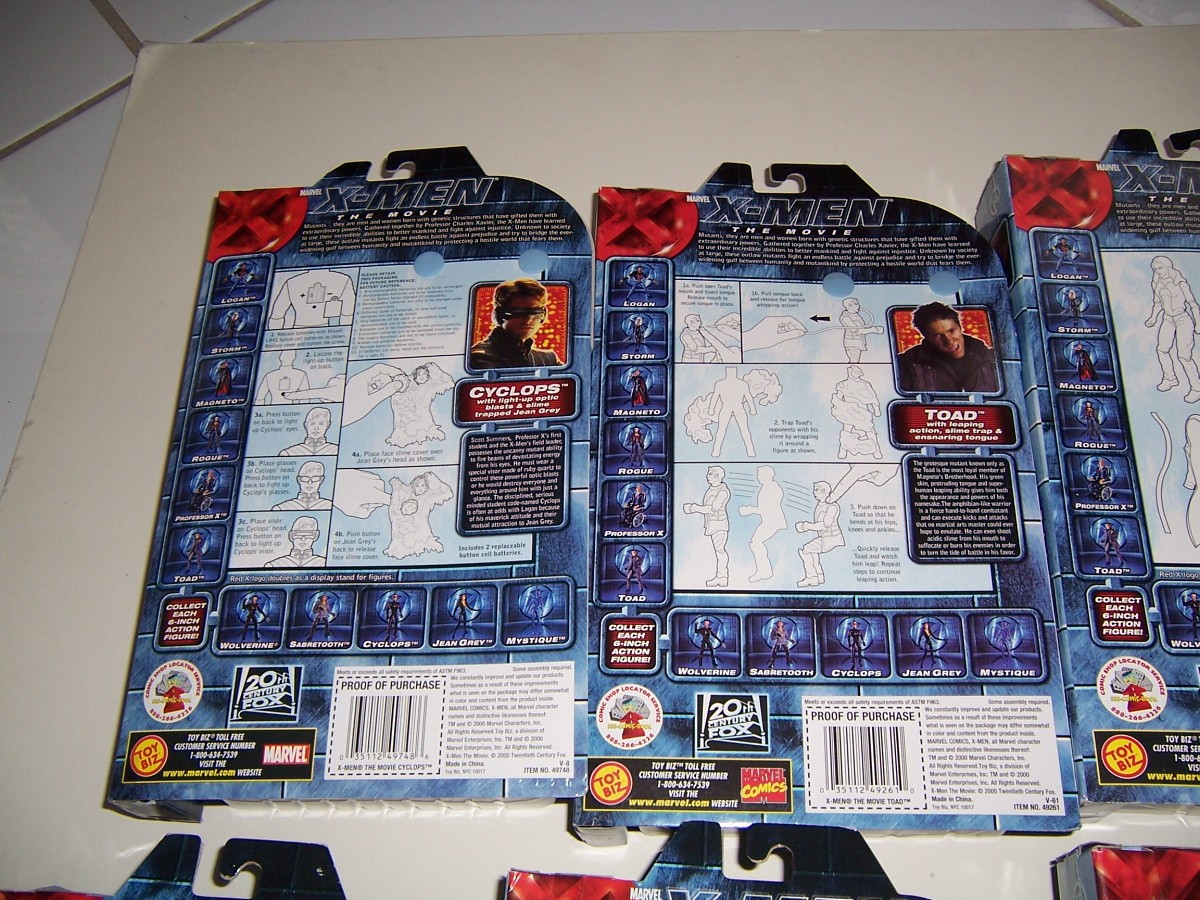 NEW X-MEN The Movie Figure Lot Set of 12 – One Owner Rogue Mystique Wolverine +