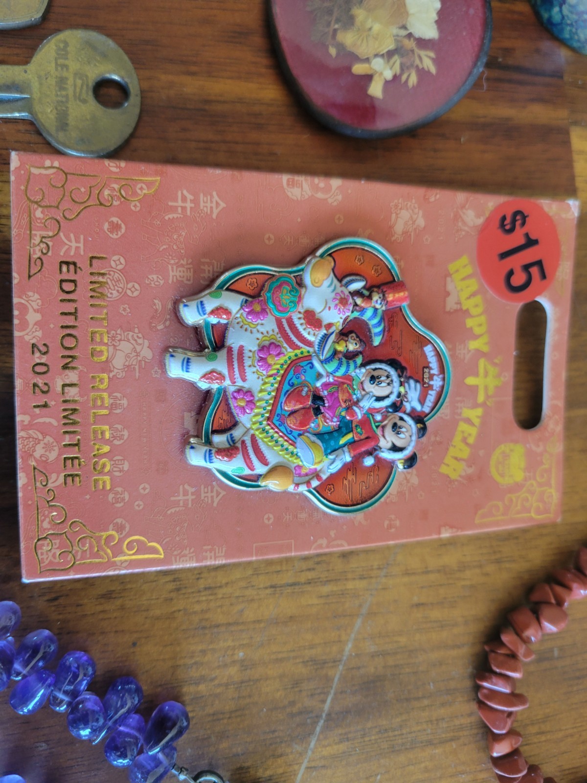Junk Drawer Lot, Vintage to Modern Pins, Pipe, Leaded Crystal Ash Tray, Stones
