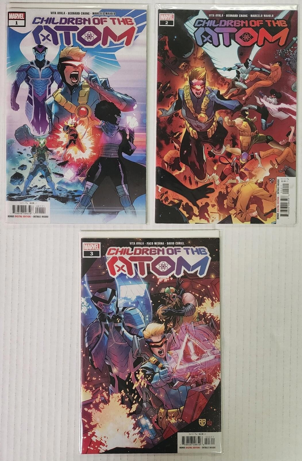 Children Of The Atom Marvel Comics #1 2 3 Cover A NM 2021 X-Men lot of 3