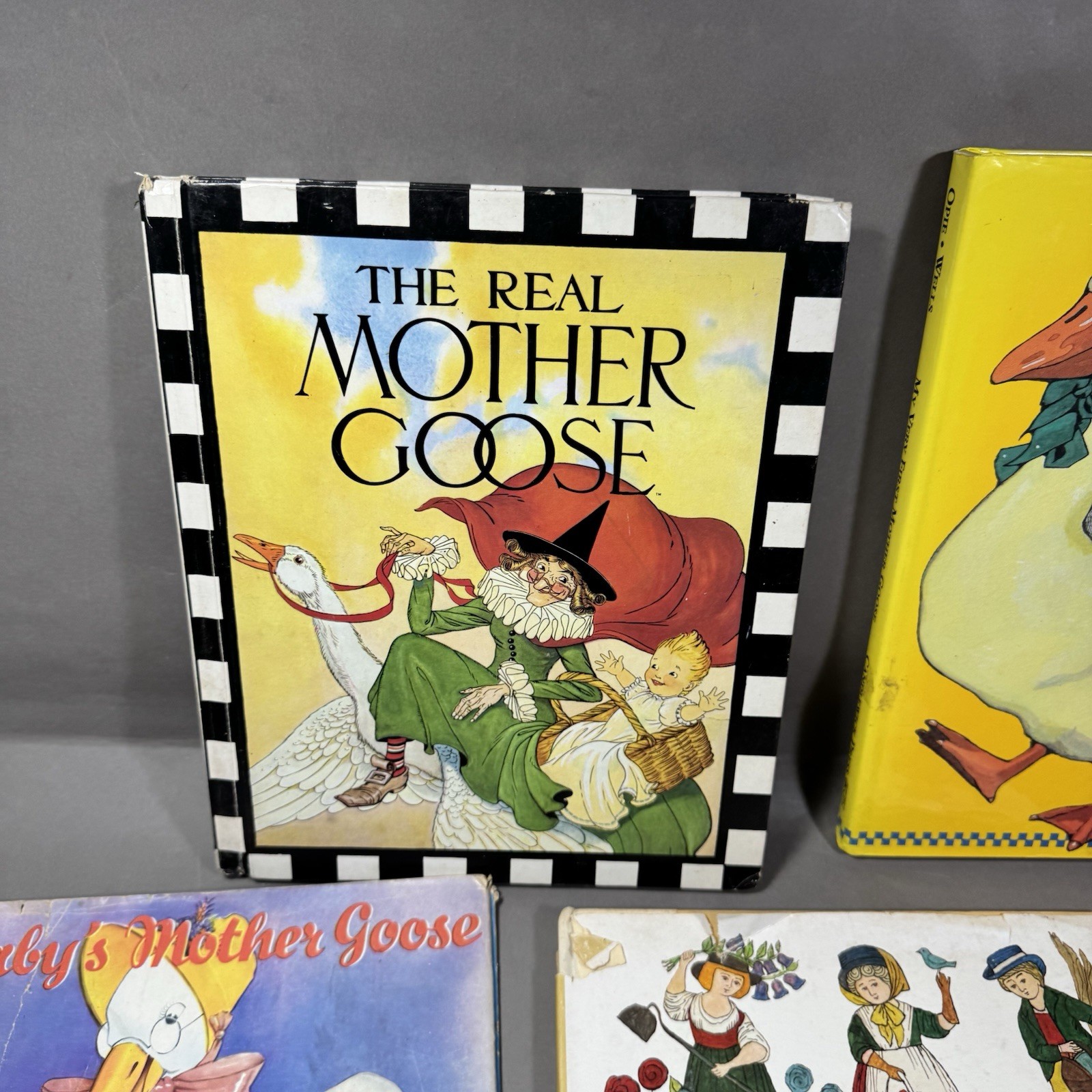 Vintage MOTHER GOOSE Fairy Tale Children’s Book Lot of 7 Books