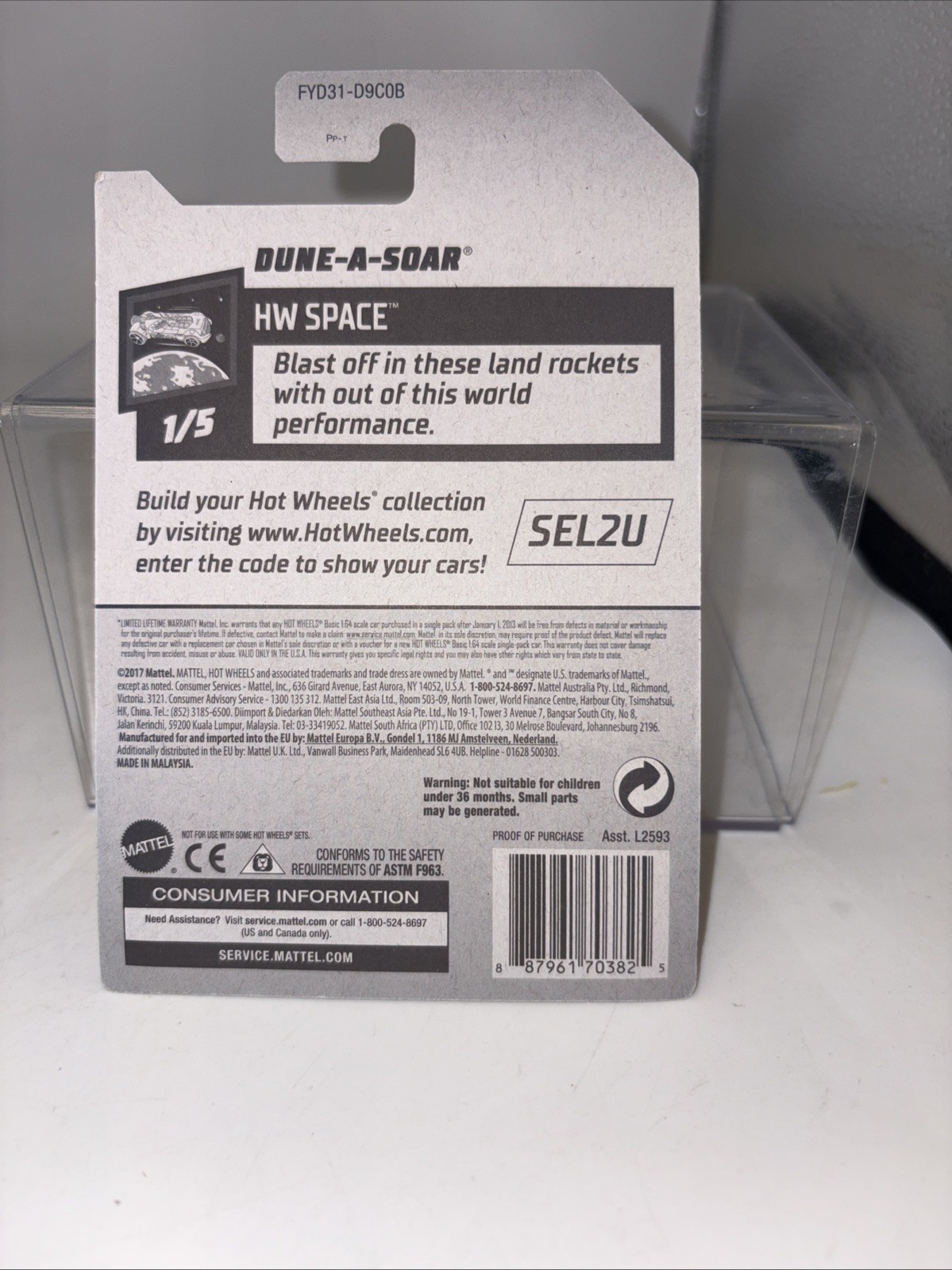 Hot Wheels Dune-A-Soar HW Space Series #1/5 Die-Cast 1:64 B4