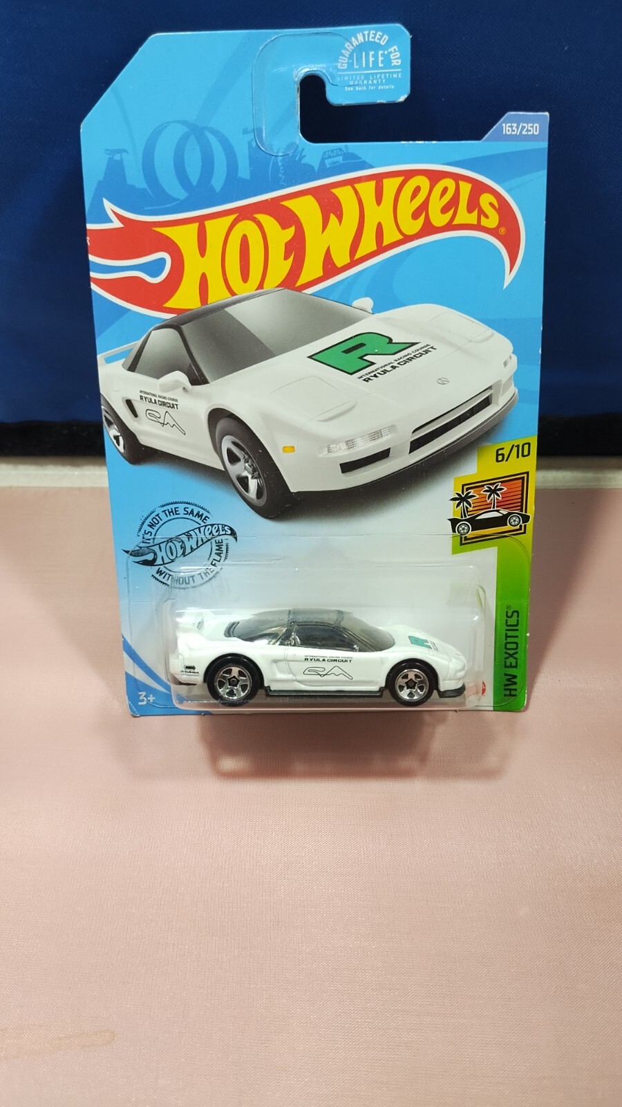Hot Wheels ’90 Acura NSX HW Exotics #6/10 White Diecast 1:64 Scale Spoiler
