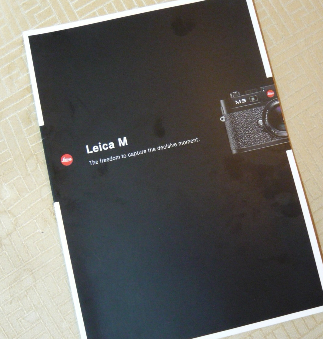 Leica M System, M9. 16 page genuine publication, english. Superb!