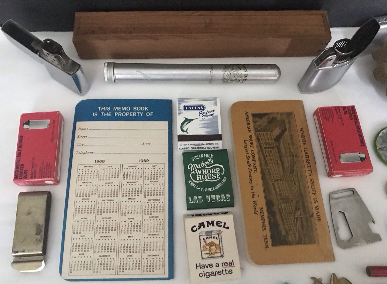 VTG Junk Drawer Estate Lot ~ Military/Avon/Knives/Scout/Seagrams/Zippo/Cigar 55+
