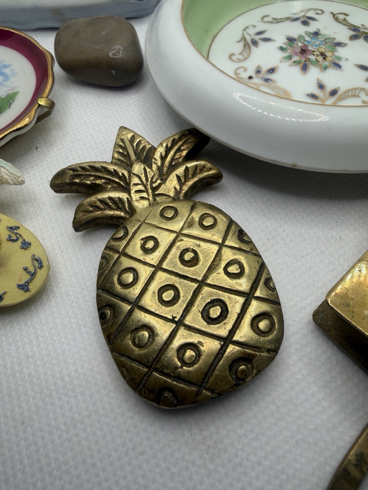 Lot Of Unique Vintage/Antique Collectibles & Trinkets, Estate Sale Brass China