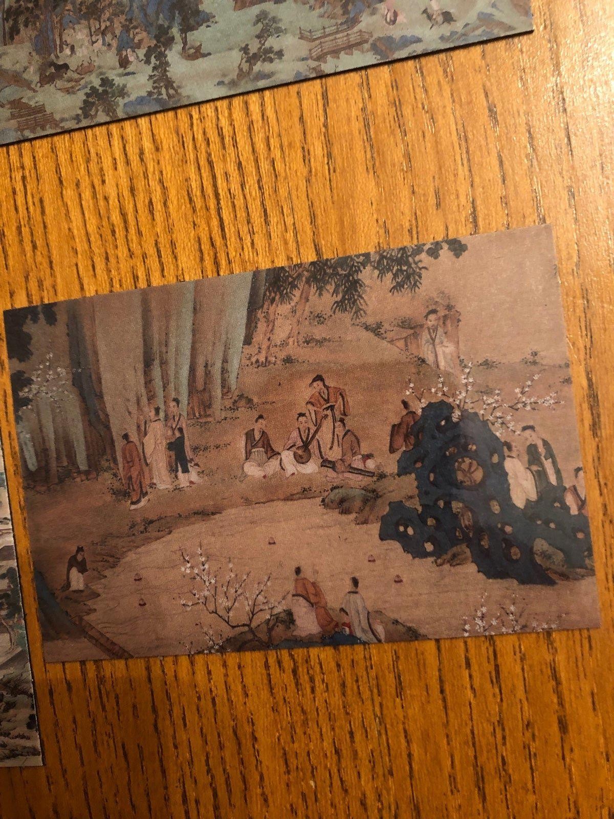 Qiu Ying fridge magnets Chinese classical art Ming Dynasty China illustration