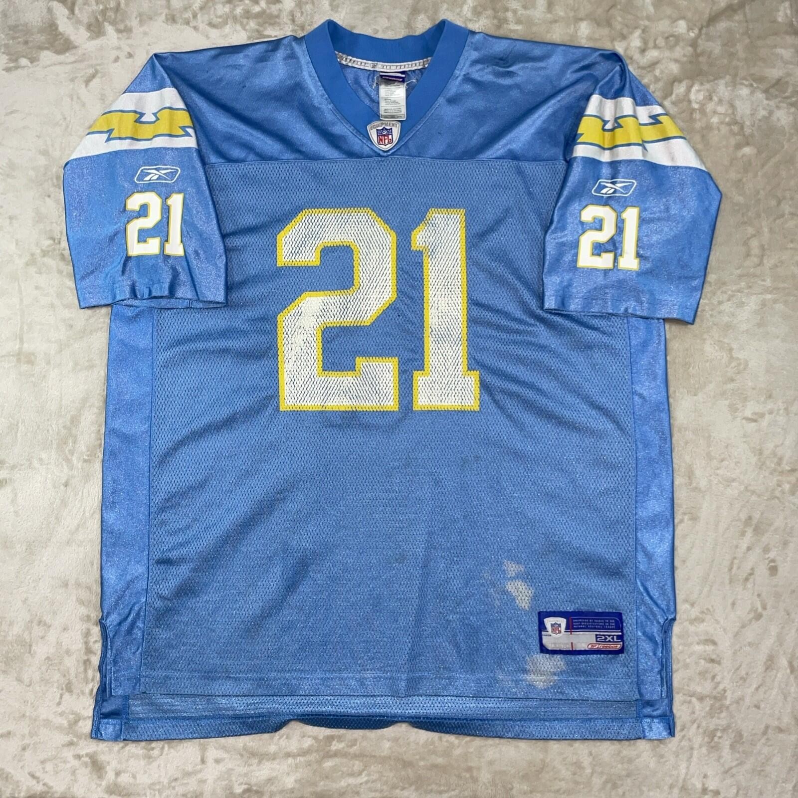 LaDainian Tomlinson San Diego Chargers Powder Blue Jersey Reebok Mens 2XL *FLAW*