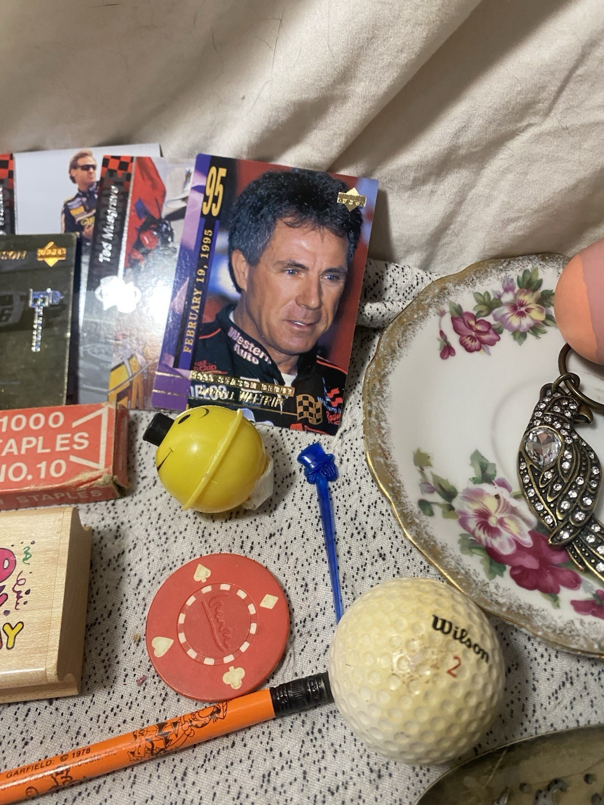 Junk Drawer Jewelry Coins Spoons 90s Pokémon Cards Poker Chips Matches