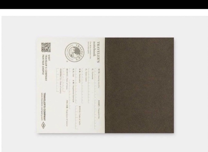 [New and unopened] Traveler’s Factory Company Notebook Partner Shops Passport