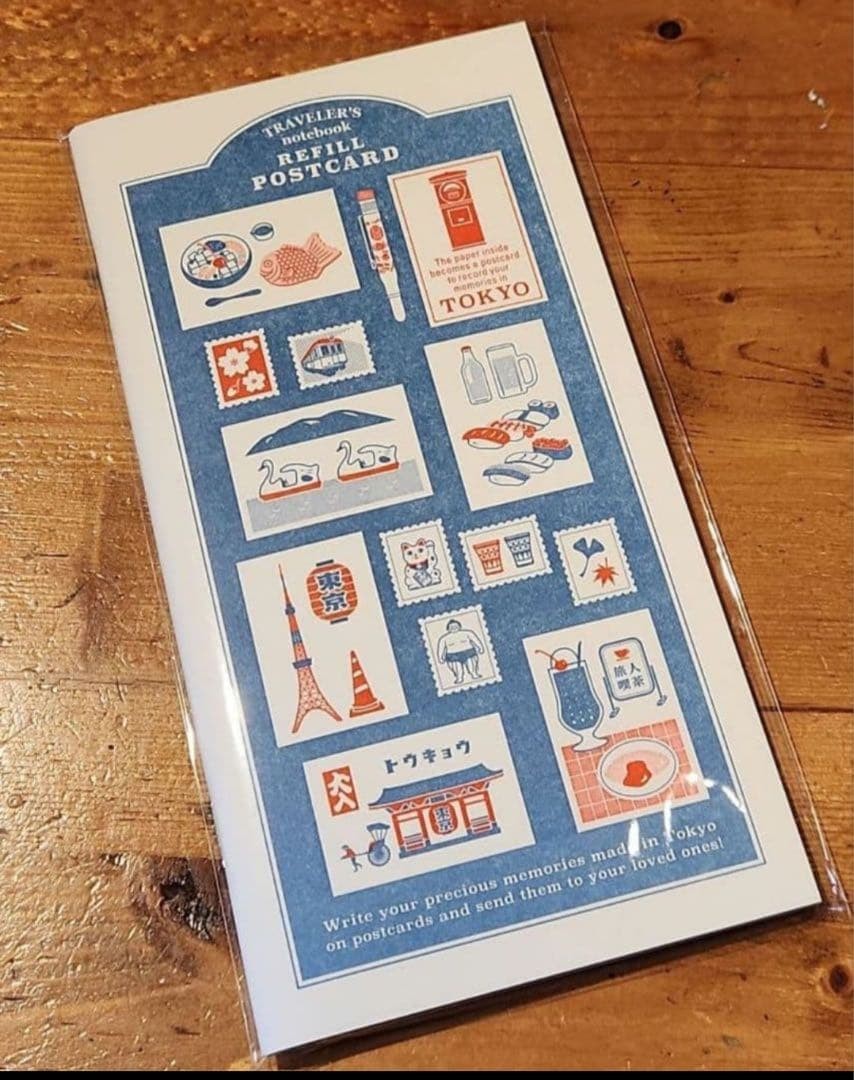 Traveler’s Note Refill TOKYO Postcard Tokyo Edition Limited
