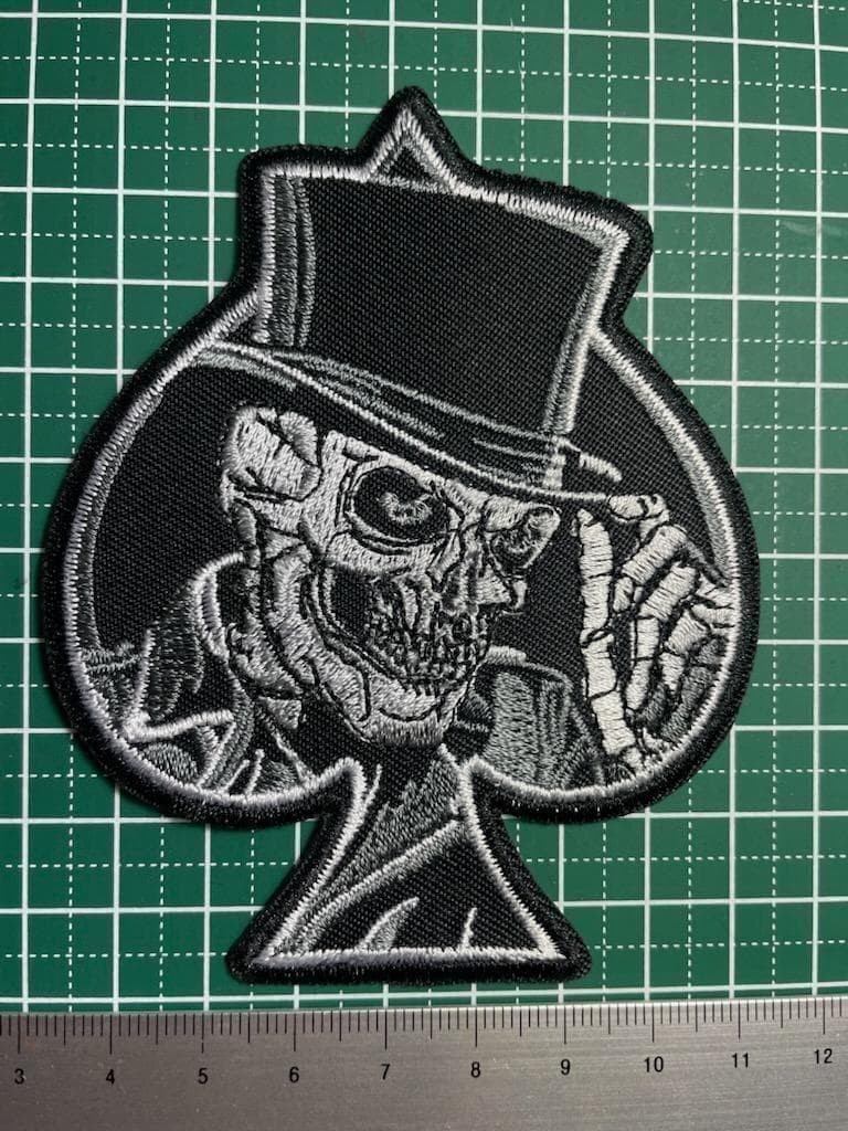 Discount available for multiple iron patch hats and skull skeleton spades