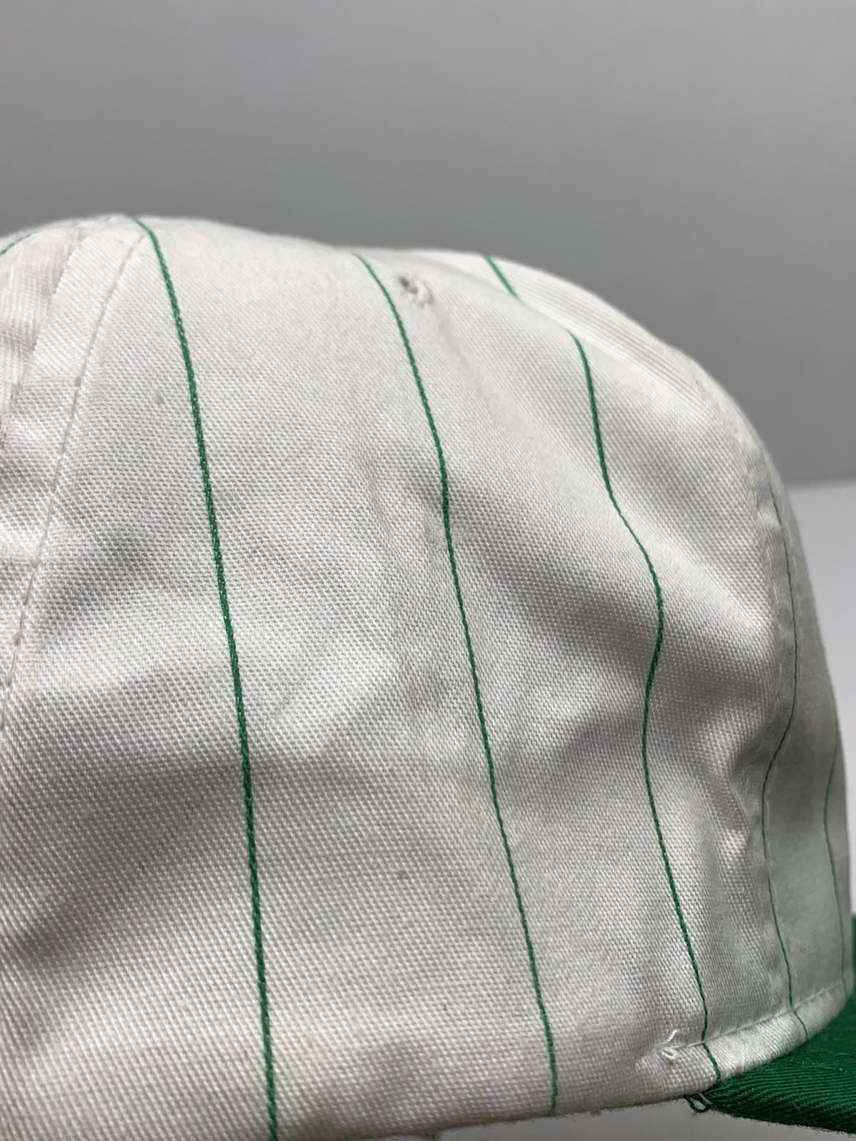 Vintage Boston Celtics Thin Pinstripe Starter SnapBack Embroidered Hat P130