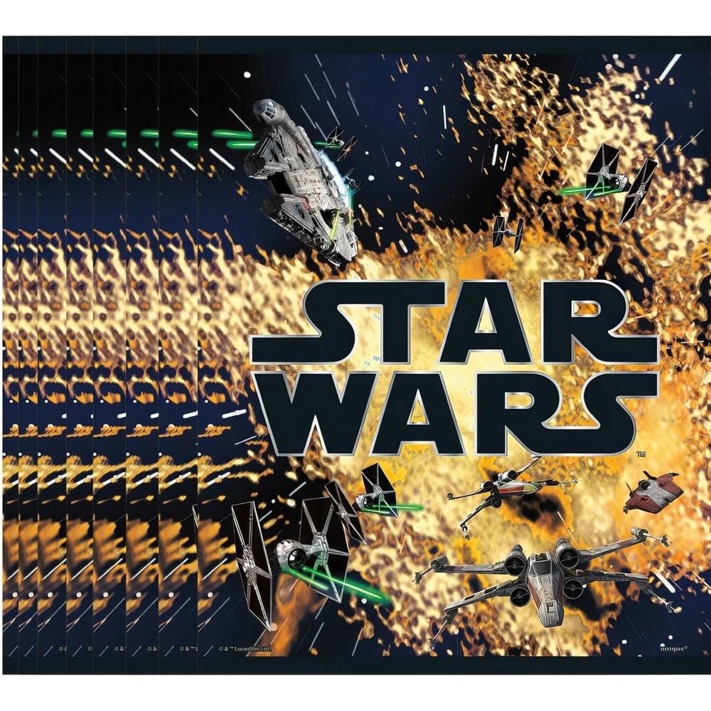Unique Star Wars Plastic Loot Bags-8 Pcs, 7″ x 8.5″, Multicolor
