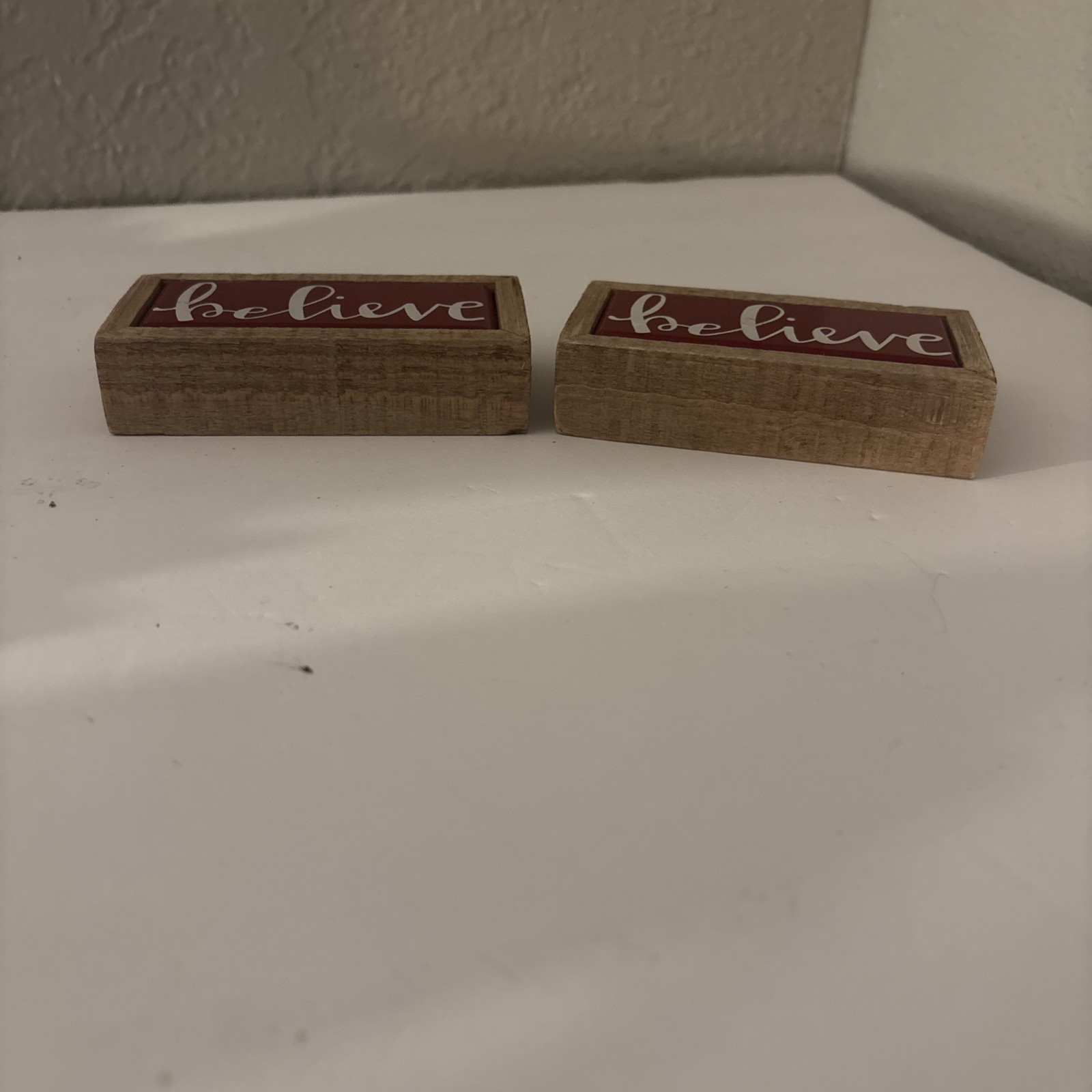 Primitives by Kathy 109410 Box Sign Mini – Believe, 4 x 2 x 1-inch Lot Of 2