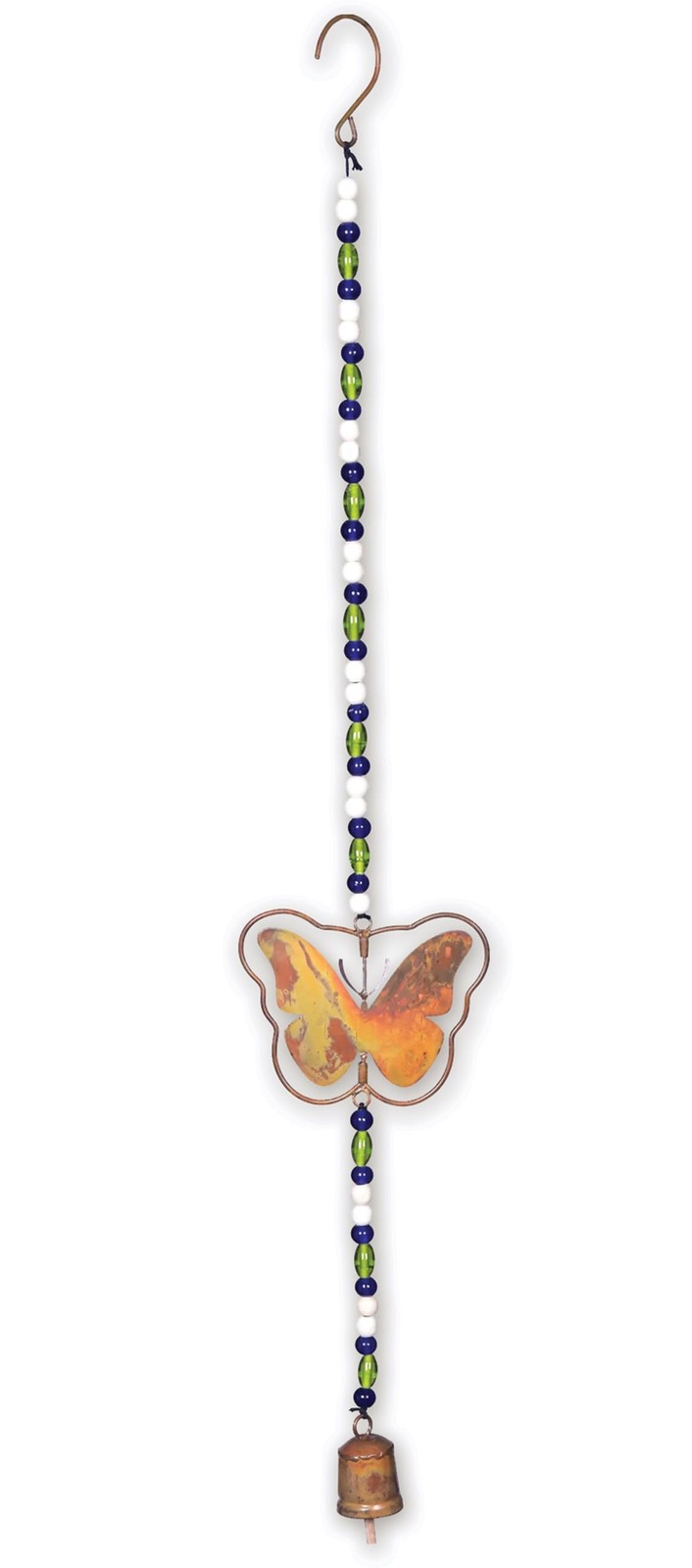 Sunset Vista Memorial Butterfly Bell Marker, 30-Inch Hanging Ornament