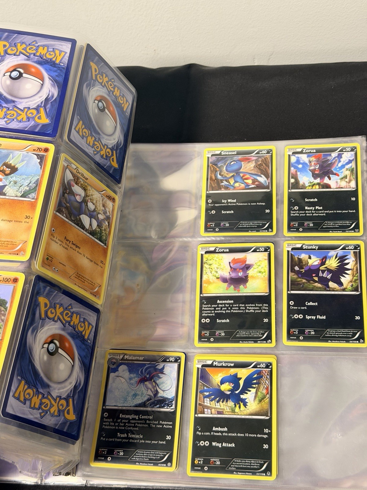 Mystery Pokémon Binder About Half Full Random Cards