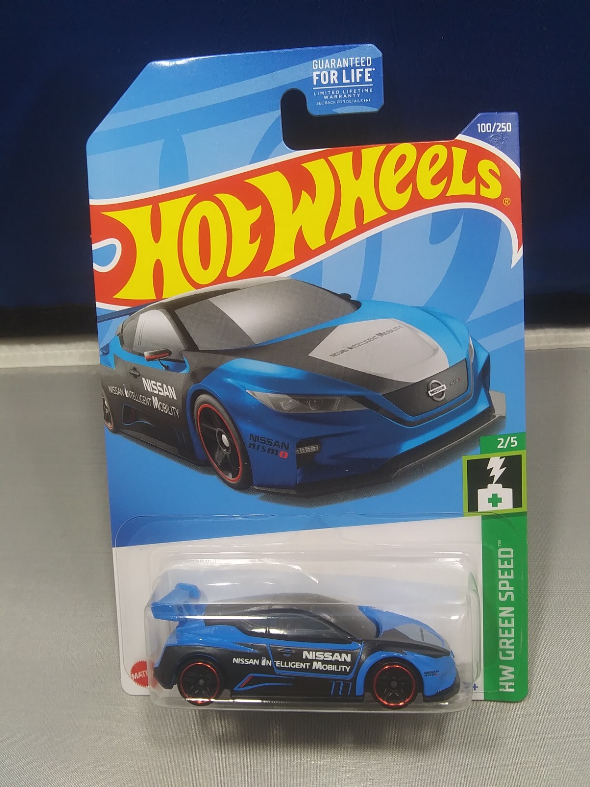 Hot Wheels Nissan Leaf Nismo RC_02 HW Green Speed #2/5 Blue Diecast 1:64 Scale