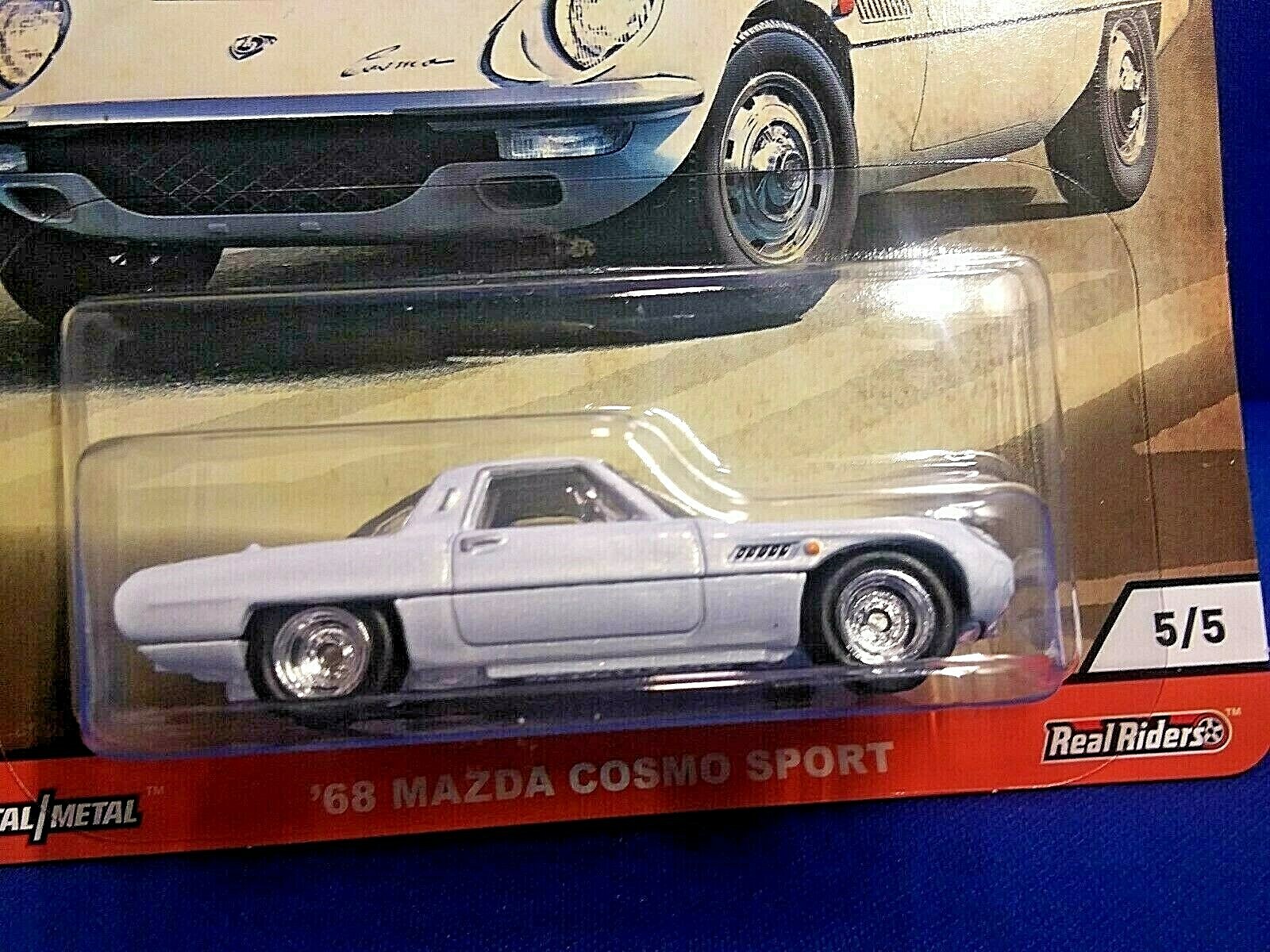 HW PREMIUM CAR CULTURE ’68 MAZDA COSMO SPORT JAPAN HISTORICS #5/5 REAL RIDERS