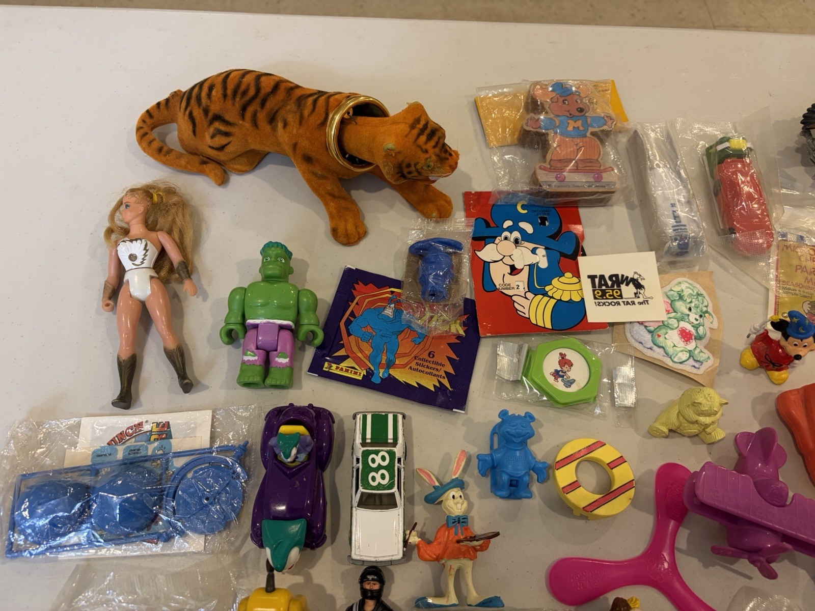Big Mixed Junk Lot 80s Figures Cereal Prizes More Look