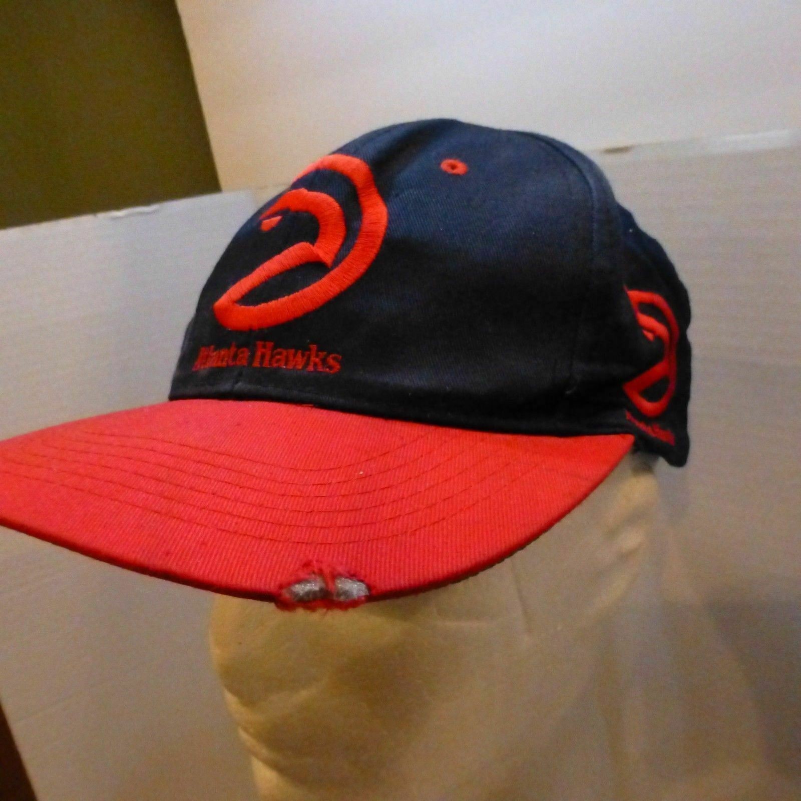 VINTAGE 1990s Atlanta Hawks NBA Basketball Hat – Distressed – Youth Snapback Cap