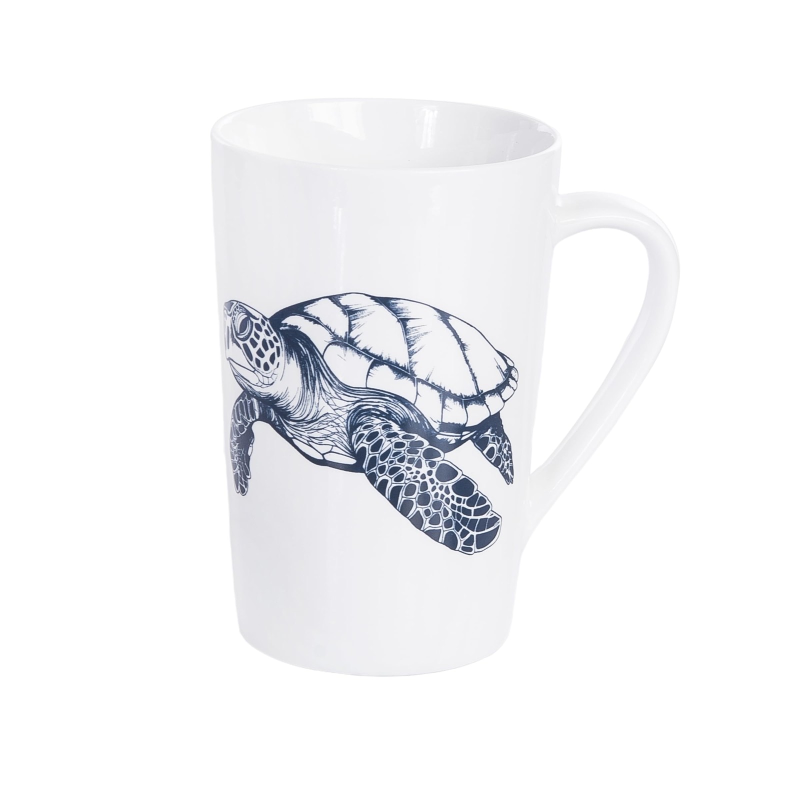 Beachcombers Sea Turtle Novelty Ceramic Mug White