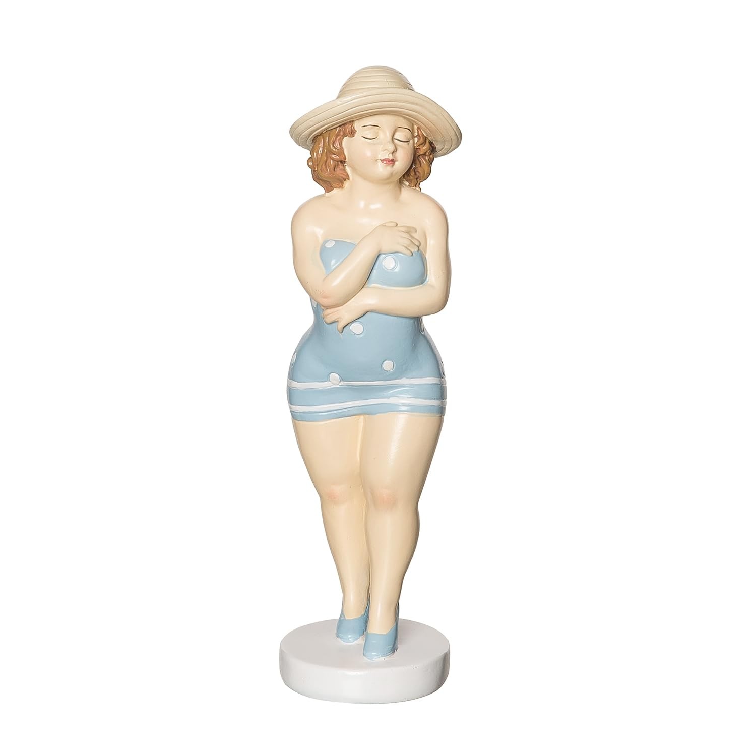 Beachcombers Charlotte Swimsuit Lady Figurine, 7.68-Inch Tabletop Decor