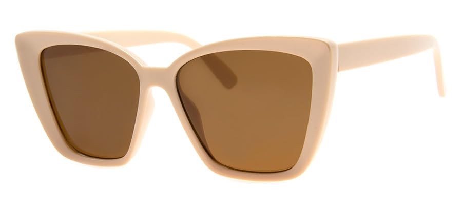 A.J. Morgan Oversized Cat-Eye Sunglasses, Pastel Beige, 50mm