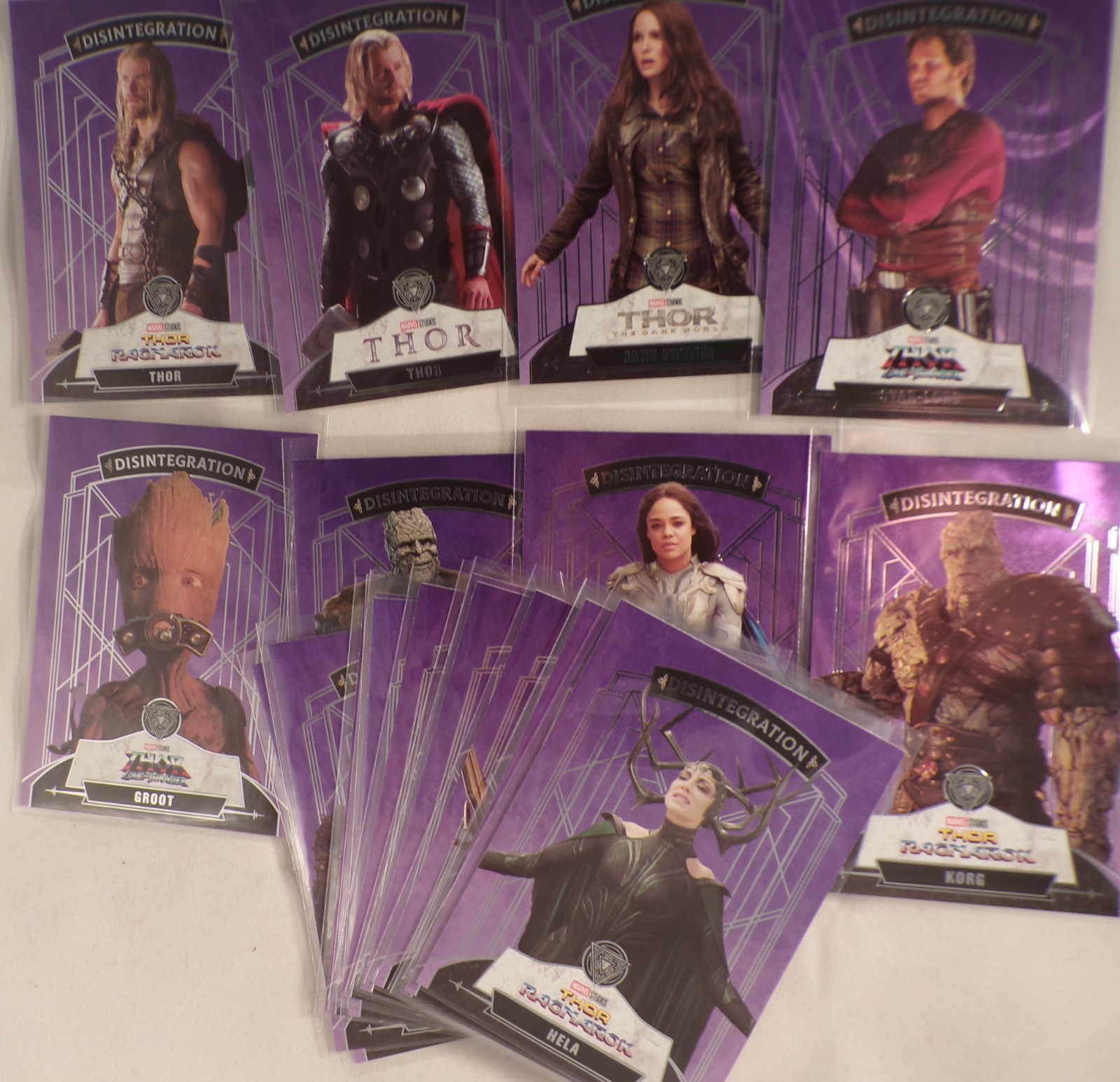 LOT of 20 2023 THOR Finding Unicorn Marvel Disintegration PURPLE /100