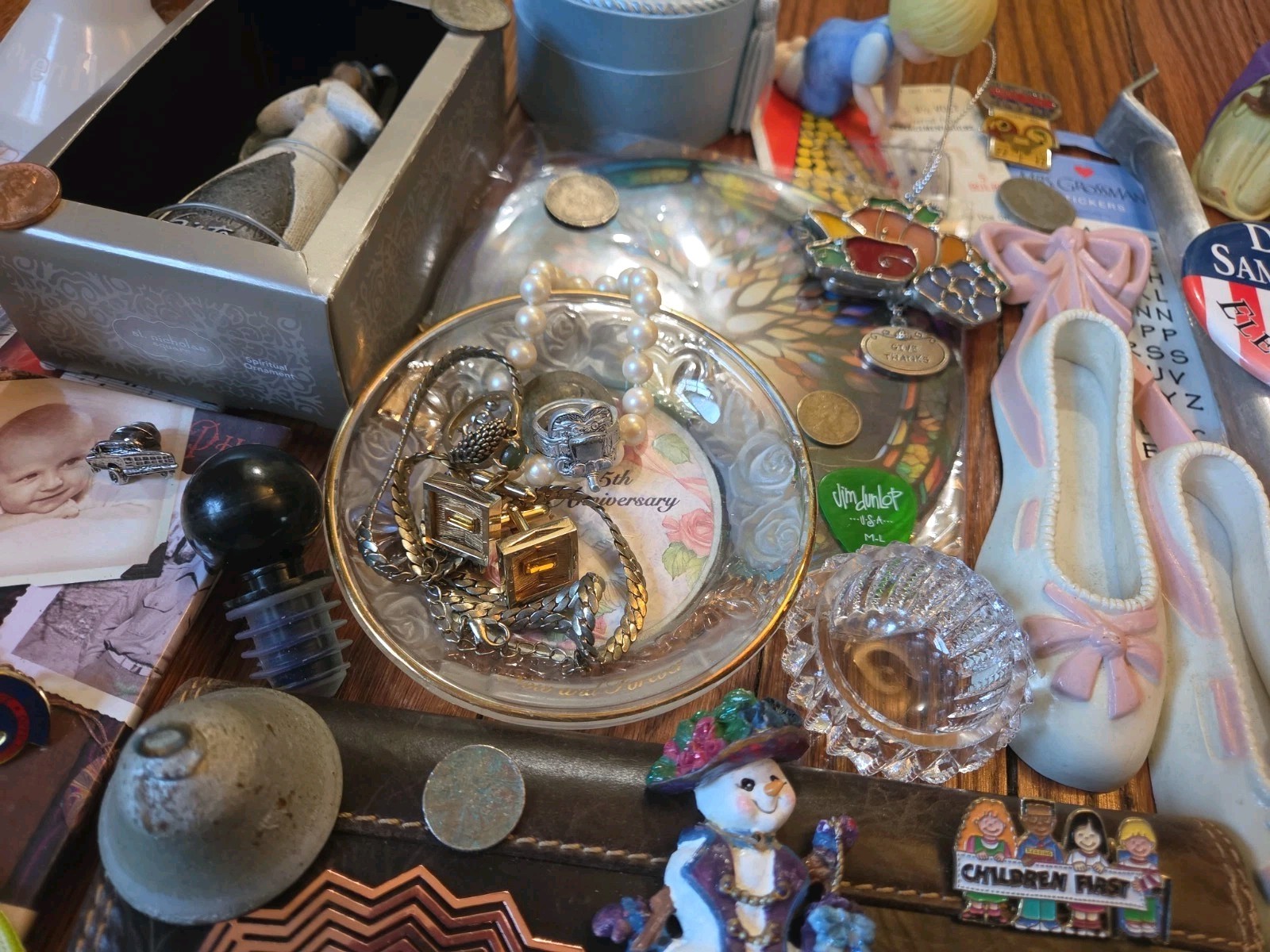 VINTAGE JUNK DRAWER LOT Coins Pins Collectibles And More!