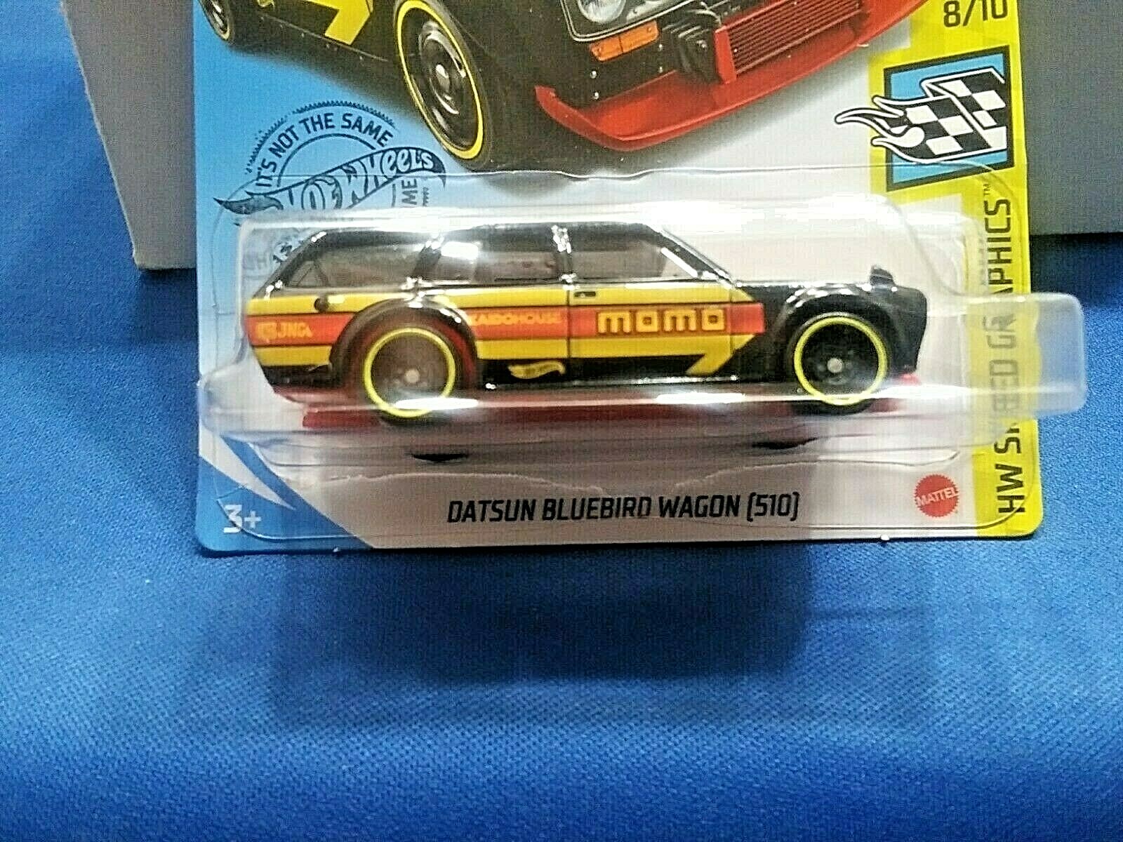 Hot Wheels Datsun Bluebird Wagon {510} HW Speed Graphics #8/10 Black 1:64 Scale