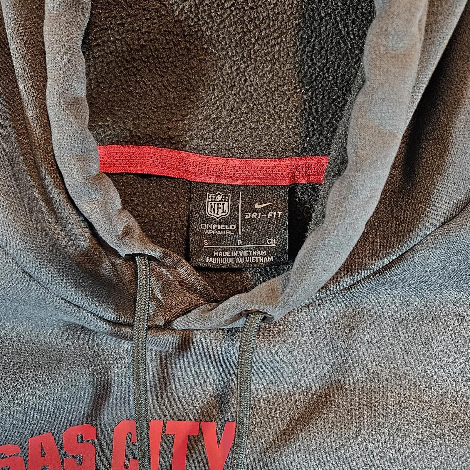 Nike KC Chiefs 2019 Unisex S NFL 100 Anniversary Hoodie Gray