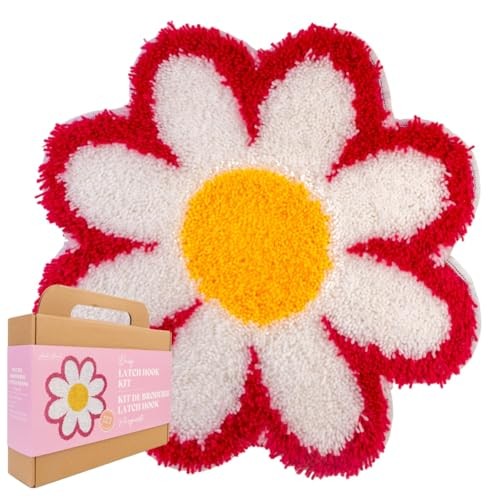 John Bead Latch Hook DIY Kit 32pcs Multicolor Daisy Craft Set